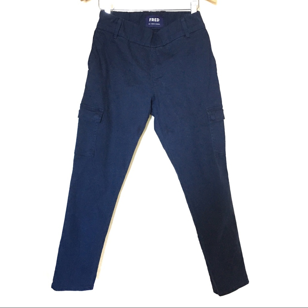 Fred Segal Dark Blue Skinny Cargo Pant 30